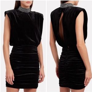 Ronny Kobo Nillie Velvet Mini Dress